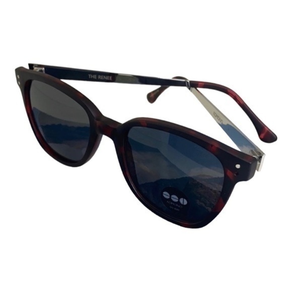 Womens Sunglasses NEW tortoise silver red Renee main image 4